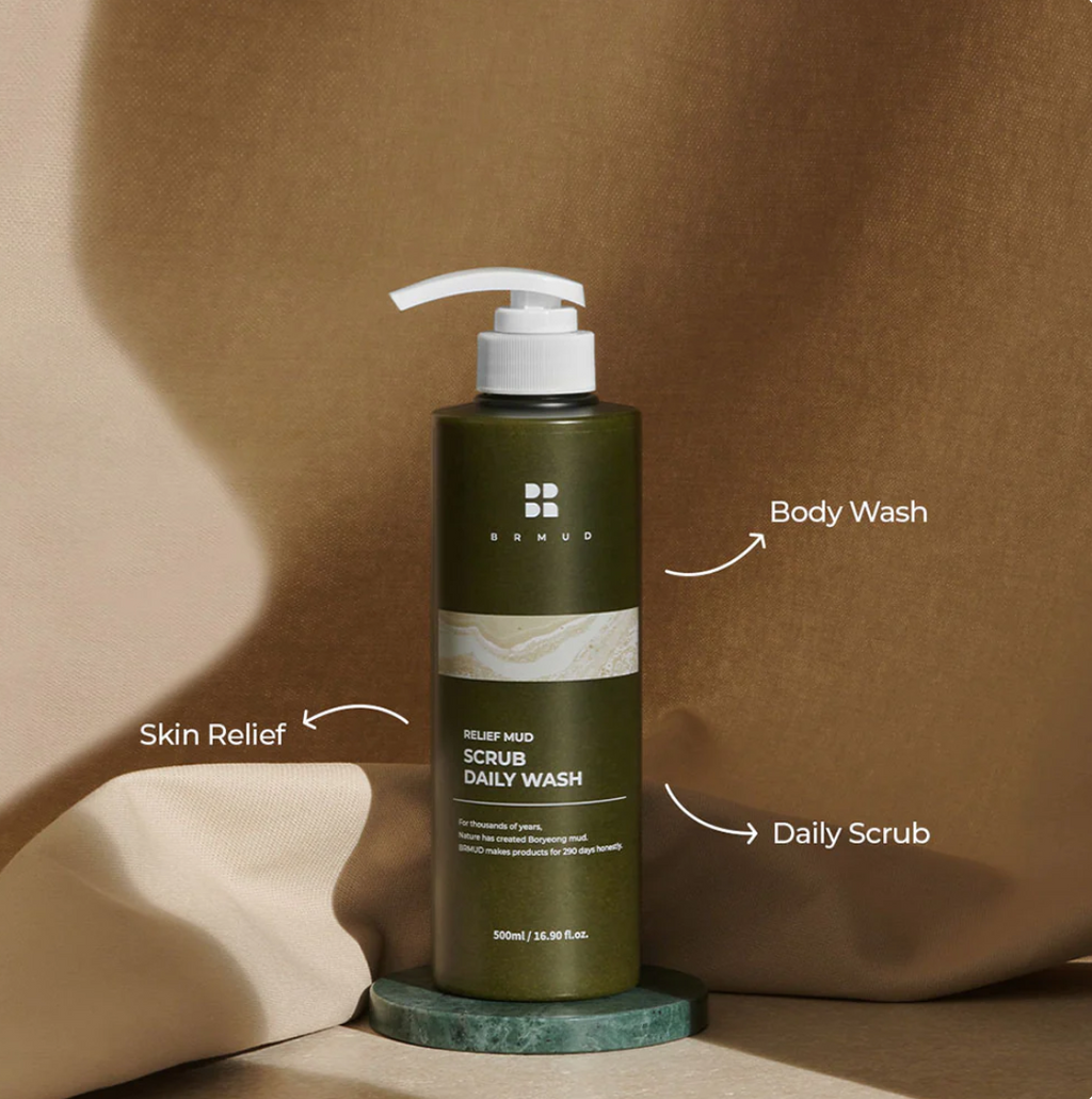 BRMUD Relief Mud Scrub Daily Body Wash 500ml